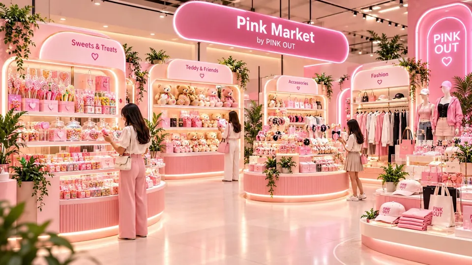 تصور Pink Market داخل PinkOut